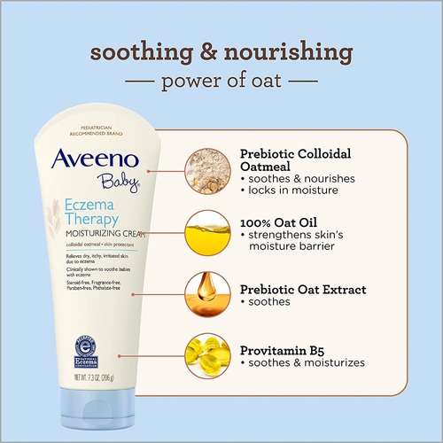 Buy Aveeno Baby Eczema Therapy Moisturizing Cream in Singapore HushSG