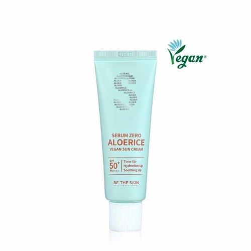 Be The Skin Sebum Zero Aloerice Vegan Sun Cream SPF 50+ PA++++