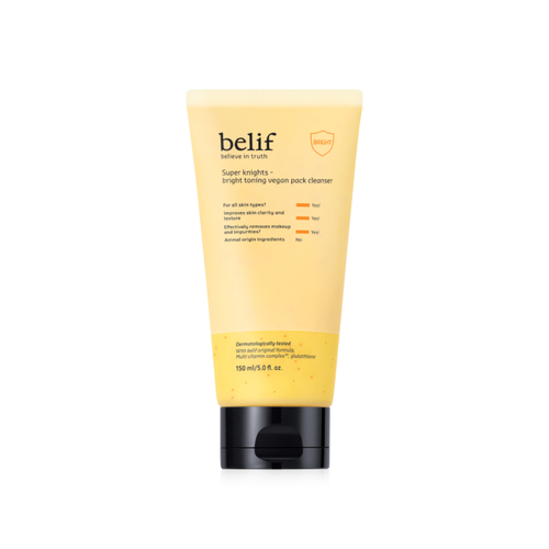 belif Super Knights Bright Toning Vegan Pack Cleanser