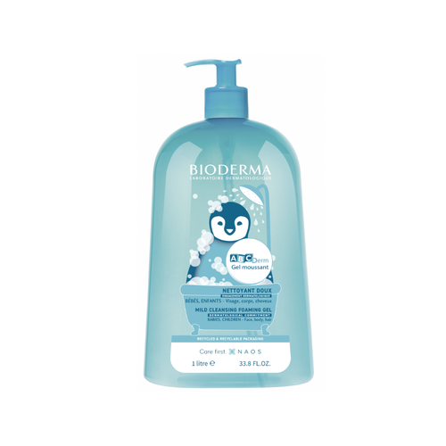 Bioderma ABCDerm Gel Moussant: Mild Cleansing Foaming Gel For Babies and Children