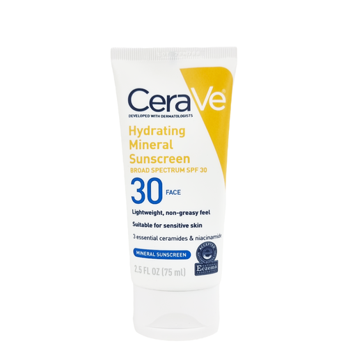 CeraVe Hydrating Mineral Sunscreen SPF 30 Face Lotion