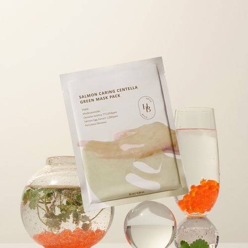 Heveblue Salmon Caring Centella Green Mask Pack 