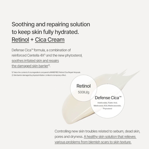 Buy Innisfree Retinol Cica Barrier Defense Cream in Singapore | HushSG