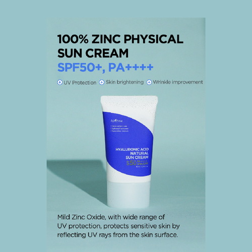 Buy ISNTREE Hyaluronic Acid Natural Sun Cream in Singapore | HushSG