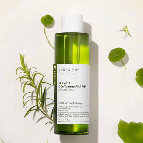 Buy Mary & May Vegan Cica Tea Tree AHA PHA Blemish Toner in Singapore ...