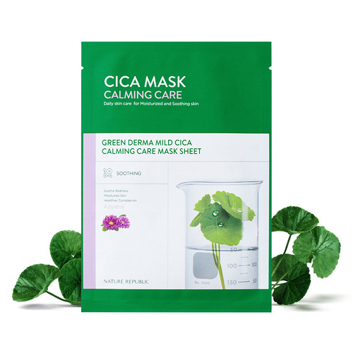 Nature Republic Green Derma Mild Cica Calming Care Mask Sheet 