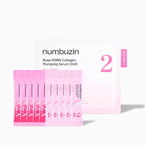 Numbuzin No.2 Rose PDRN Collagen Plumping Serum DUO