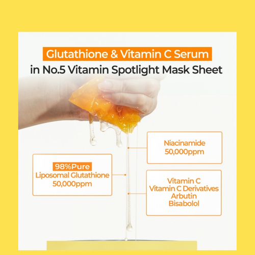 Buy Numbuzin No.5 Vitamin Spotlight Sheet Mask in Singapore HushSG
