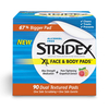 Stridex XL Face & Body Pads  - 90 pads